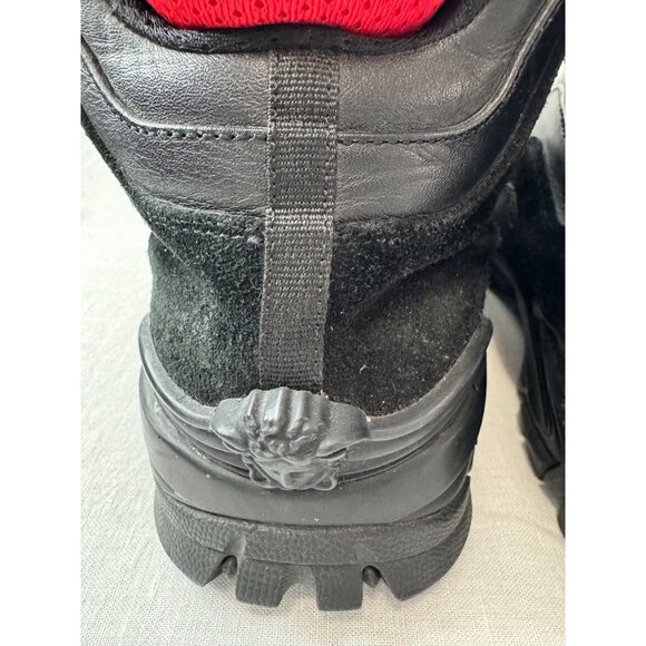 Versace Black & Red Hiking Sneakers With Vibram Soles‎ & COA - Picture 8 of 16